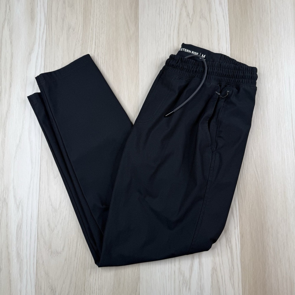 Western Rise Black Spectrum Joggers Sweat Pants Performance Stretch Mens Medium